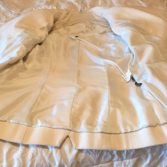 Esprit Pea Coat - Size L - Winter White - Picture 13 of 13